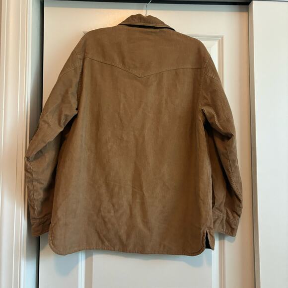 Resistol Rodeo Tan Corduroy Jacket Sz S/M Elbow Patches Western - Picture 10 of 13
